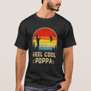 Manar Reel Coola Poppa Fishing Roligt Fars dag Fis T Shirt