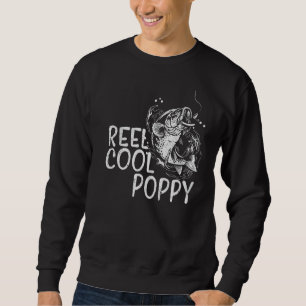 Manar Reel Coola Poppy Fishing Fars dag Grandpa Lång Ärmad Tröja