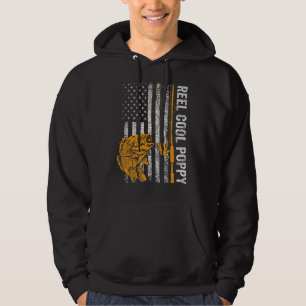 Manar Reel Coola Poppy Fishing Fars dag Shirt Ame Hoodie