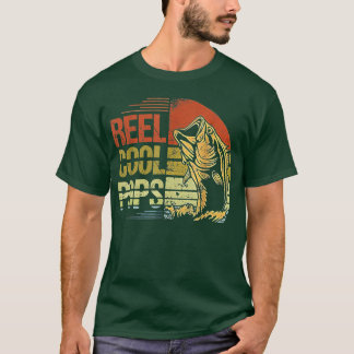 Manar Reel Coola Pops Fishing Grandpa Pappa Far T Shirt