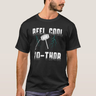 Manar Reel Coola Va Thor Coola Viking Angler Far" T Shirt