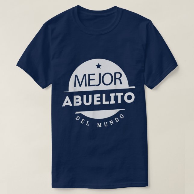 Manar Regalo Para Abuelo Mejor Abuelito del Mundo  T Shirt (Design framsida)