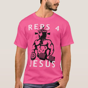 Manar Reps 4 Jesus Kristus Funny Gym Shirt Bodybui T
