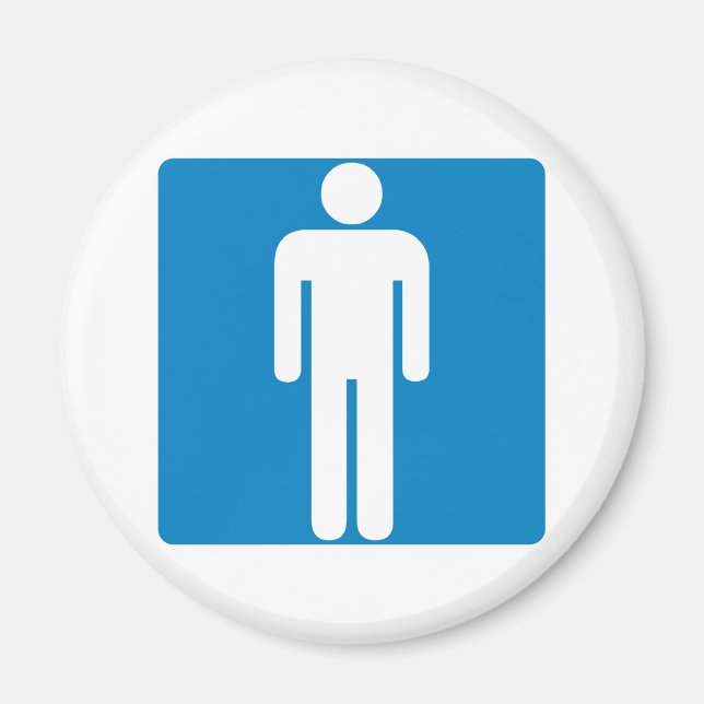 Manar Restroom Highway-tecken Magnet (Framsidan)