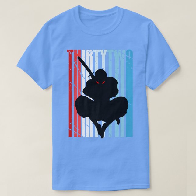 Manar Retro 32:a födelsedagen för Ninja Manar Samu T Shirt (Design framsida)