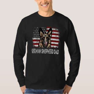 Manar Retro 4:e juli tyska Vintagen för shepherd A T Shirt