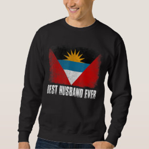 Manar Retro Antigua och Barbuda Flagga Best Make E Lång Ärmad Tröja