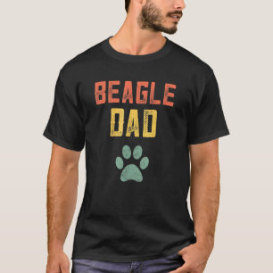 Manar Retro Beagle I Kärlek Min Beagle Pappa Beagl T Shirt