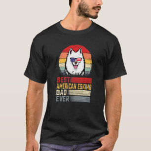 Manar Retro Best American Eskimo Pappa Er Far T Shirt