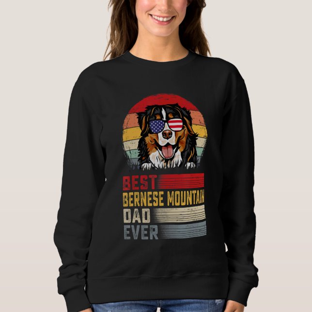 Manar Retro Best Bernese Mountain Pappa AllFar T Shirt (Framsida)