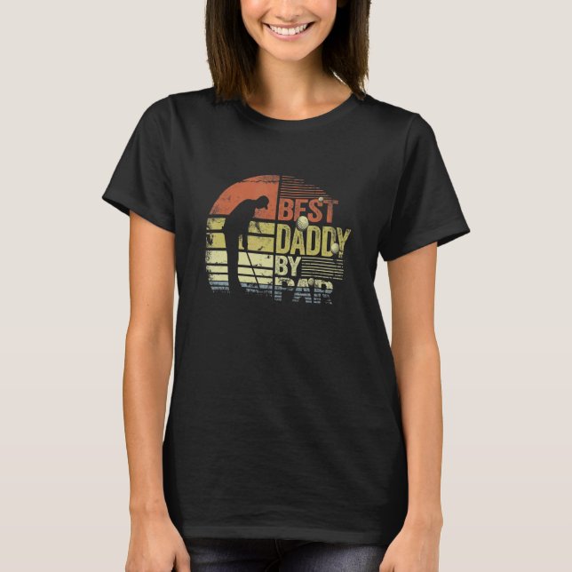 Manar Retro Best Pappa by Par Golf Player Pappa T Shirt (Framsida)