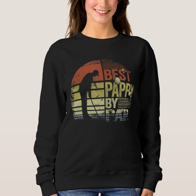 Manar Retro Best Pappy by Par Golf Player Pappa T Shirt (Framsida)