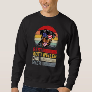 Manar Retro Best Rottweiler Pappa All Fars dag Lång Ärmad Tröja