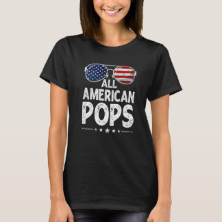 Manar Retro Fars dag Familj Alla amerikanska puffa T Shirt