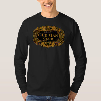 Manar Retro Grumpy Old Man Klubb Founder Member Pa T Shirt
