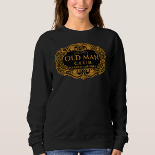 Manar Retro Grumpy Old Man Klubb Founder Member Pa T Shirt