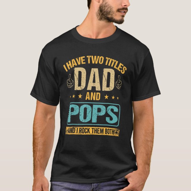 Manar Retro, jag har två titlar på Pappa och Pop o T Shirt (Framsida)