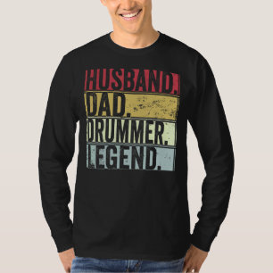 Manar Retro Make Pappa Drummer-förklaring för Far T Shirt