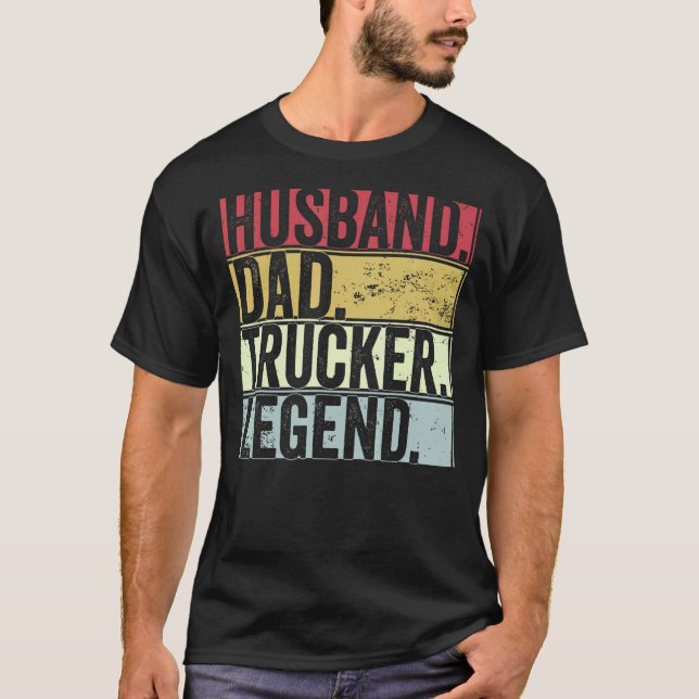 Manar Retro Make Pappa Trucker-förklaring för Far T Shirt (Framsida)