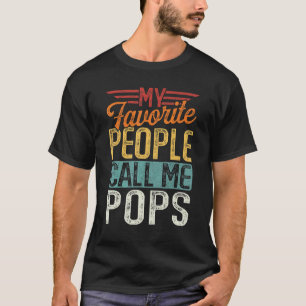 Manar Retro Mina favoritfolk kallar mig Pops Far' T Shirt