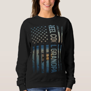 Manar Retro Patriotic Reel Coola Grandpa Best papp T Shirt