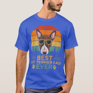 Manar Retro Stil Bästa Råtta Terrier Pappa någonsi T Shirt