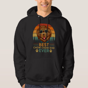 Manar Retro Stil Best Chow Chow Pappa någonsin Far Hoodie