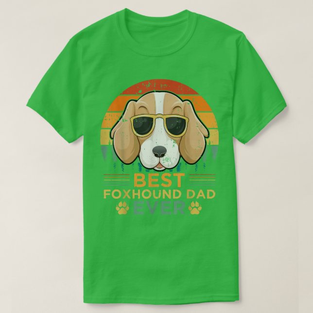 Manar Retro Stil Best Fohound Pappa Alltid Far DES T Shirt (Design framsida)