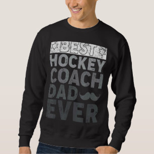 Manar Retro Stil Best Hockey Coach Pappa All Hocke Lång Ärmad Tröja