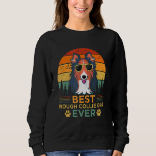 Manar Retro Stil Best Rough Collie Pappa någonsin  T Shirt