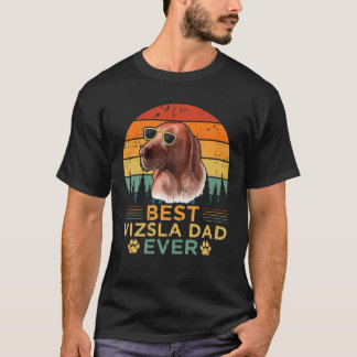 Manar Retro Stil Best Vizsla Pappa Aldrig Fars dag T Shirt