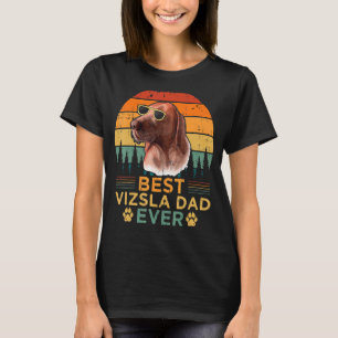 Manar Retro Stil Best Vizsla Pappa Aldrig Fars dag T Shirt