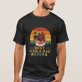 Manar Retro Stil Best Vizsla Pappa Aldrig Fars dag T Shirt