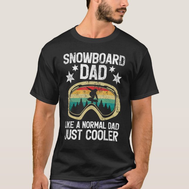 Manar Retro Stil som snurrar Pappa som en vanlig D T Shirt (Framsida)