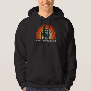 Manar Retro Stil Vintage Bästa Kung fu Pappa någon Hoodie