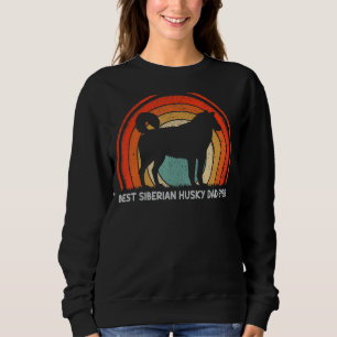 Manar Retro Stil Vintage Bästa Siberian husky Papp T Shirt
