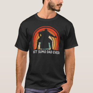 Manar Retro Stil Vintage Bästa Sumo Pappa Aldrig F T Shirt
