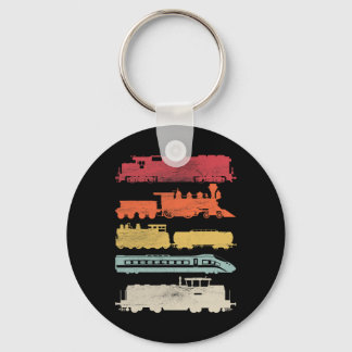 Manar Retro Tåg Älskare Vintage Järnväg Tåg Ch Nyckelring