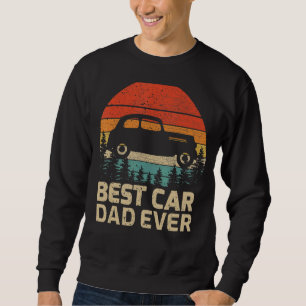 Manar Retro Vintage Best Car Pappa Alltid Fars dag Lång Ärmad Tröja