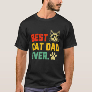 Manar Retro Vintage Best Cat Pappa All Cat Pappa T Shirt
