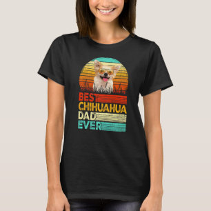 Manar Retro Vintage Best Chihuahua Pappa Aldrig Fa T Shirt