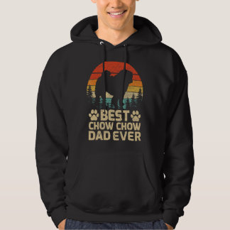 Manar Retro Vintage Best Chow Chow Pappa ever Far" Hoodie