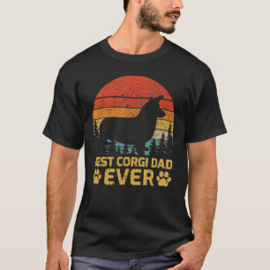 Manar Retro Vintage Best Corgi Pappa Er Far DES T Shirt