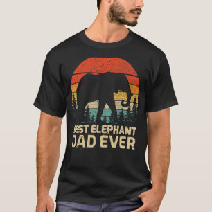 Manar Retro Vintage Best Elephant Pappa Alle Far T Shirt