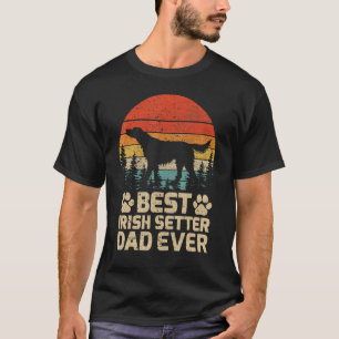 Manar Retro Vintage Best Irish Setter Pappa All Fa T Shirt
