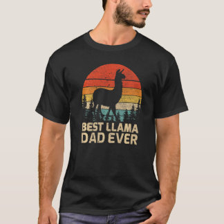 Manar Retro Vintage Best Llama Pappa Er Far DES T Shirt