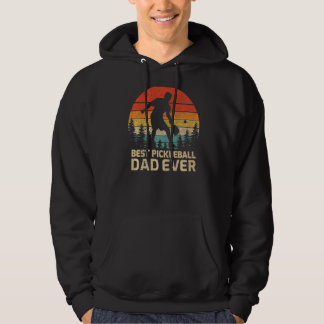 Manar Retro Vintage Best Pickleball Pappa Alltid F Hoodie