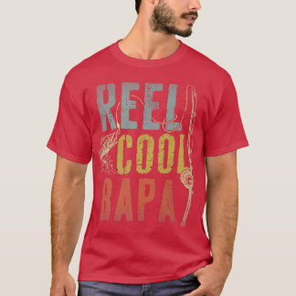 Manar Retro Vintage Reel Coola Bapa Fishing Far T Shirt