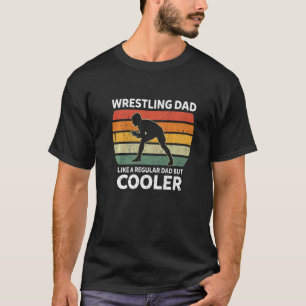 Manar Retro Wrestling Pappa som en vanlig Pappa me T Shirt