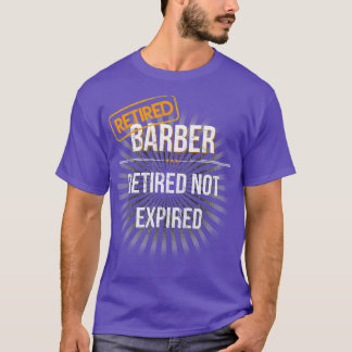 Manar Retrött Barber Pension Gift for Barbers T Shirt